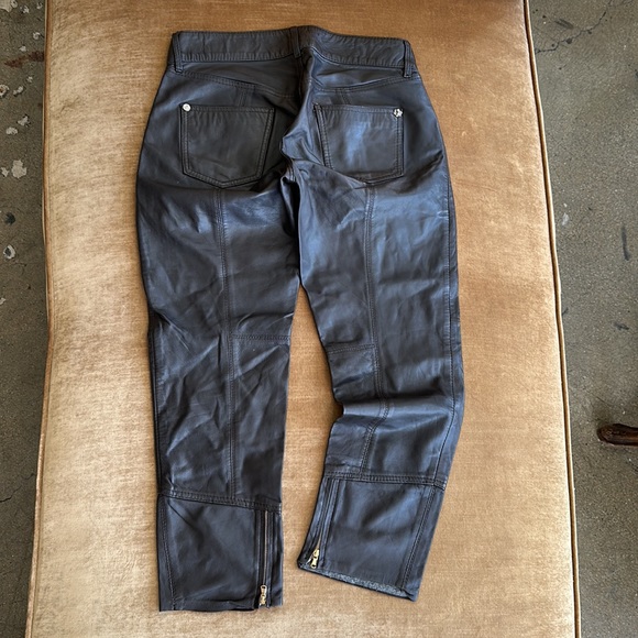 Glove softest leather Pants Jeans style Zippers ankles42 size Low rise. Designer - Picture 6 of 16